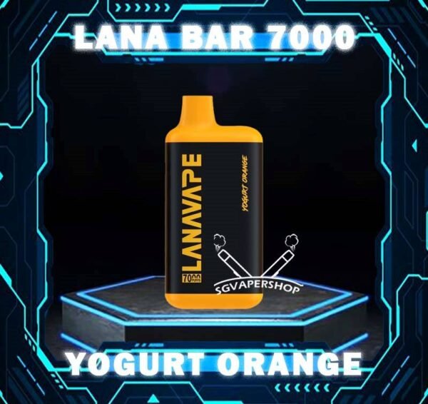 LANA BAR 7000 DISPOSABLE - SG VAPER SHOP Lana Bar 7000 Puffs is a compact and stylish disposable vape kit that offers a convenient and satisfying vaping experience, it is perfect for those who prefer a simple yet stylish look. One of the standout features of the Lanabar 7000 is its flavor options. The device offers a range of flavors to choose from, each with its own unique taste profile. The flavors are well-balanced and do not contain any harsh or irritant ingredients, making for a smooth and enjoyable vaping experience. Whether you prefer sweet, fruity, or menthol flavors, This vape has something for everyone. Specification : Nicotine Strength :3% 30mg Battery Capacity : 850mAh Charing Port : Rechargeable Type-C E-liquied Capacity :10ml ⚠️LANA BAR 7000 FLAVOUR LINE UP⚠️ Yogurt Grape Yogurt Passion Fruit Yogurt Peach Mango Yogurt Watermelon Yogurt Peach Yogurt Blueberry Yogurt Aloe Yogurt Strawberry Yogurt Mango Yogurt Ribena Yogurt Orange SG VAPE COD SAME DAY DELIVERY , CASH ON DELIVERY ONLY. TAKE BULK ORDER /MORE ORDER PLS CONTACT ME : SGVAPERSHOP VIEW OUR DAILY NEWS INFORMATION VAPE : TELEGRAM CHANNEL