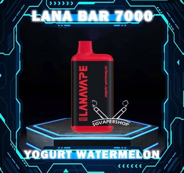 LANA BAR 7000 DISPOSABLE - SG VAPER SHOP Lana Bar 7000 Puffs is a compact and stylish disposable vape kit that offers a convenient and satisfying vaping experience, it is perfect for those who prefer a simple yet stylish look. One of the standout features of the Lanabar 7000 is its flavor options. The device offers a range of flavors to choose from, each with its own unique taste profile. The flavors are well-balanced and do not contain any harsh or irritant ingredients, making for a smooth and enjoyable vaping experience. Whether you prefer sweet, fruity, or menthol flavors, This vape has something for everyone. Specification : Nicotine Strength :3% 30mg Battery Capacity : 850mAh Charing Port : Rechargeable Type-C E-liquied Capacity :10ml ⚠️LANA BAR 7000 FLAVOUR LINE UP⚠️ Yogurt Grape Yogurt Passion Fruit Yogurt Peach Mango Yogurt Watermelon Yogurt Peach Yogurt Blueberry Yogurt Aloe Yogurt Strawberry Yogurt Mango Yogurt Ribena Yogurt Orange SG VAPE COD SAME DAY DELIVERY , CASH ON DELIVERY ONLY. TAKE BULK ORDER /MORE ORDER PLS CONTACT ME : SGVAPERSHOP VIEW OUR DAILY NEWS INFORMATION VAPE : TELEGRAM CHANNEL