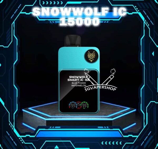 SNOWWOLF SMART IC 15000  ( 15K PUFFS ) DISPOSABLE - SG VAPER SHOP SINGAPORE The SNOWWOLF SMART IC 15000 ( 15K Puffs ) Disposable vape Ready stock in our sg singapore store online shop for same day delivery. This Kit from Snow wolf  company lasted product for singapore vapers choose and enjoy it! available 10+plus flavour! The Snow wolf Powerful To Vape Simple to use! Adjusted the best condition get the best vape experience, and Regulation Voltage ,Customize your distinctive vaping style,Just 1 click to increase 1W. Power range from 5W to 15W. When you vape every puff, there will be a circuit board light display on the backside. The SNOWWOLF LOGO is particularly three-dimensional and prominent, and the overall sense of technology is stronger! New Generation smart chip Intelligent power output, more convenient to vape. 48MHz Working frequency, faster response speed. Ultra-low Standby power consumption,Longer use time. 32-bit image processing technology,better visual effects. Specifition :  Nicotine Strength: 50mg ( 5% ) Battery Capacity: 650MAH Constant Power: 5-15W Charging Port: Type-C Super Charge: 20mins to 80% ⚠️SNOWWOLF IC 15000 FLAVOUR LINE UP⚠️ Blow Pop Blue Power Watermelon Cream Cake Double Mango Kiwi Passion Fruit Aloe Lychee Grape Meta Moon Passion Fruit Yakult Skittles Strawberry Grape Candy Strawberry Kiwi Strawberry Watermelon Taro Ice Cream Watermelon Mint Bubblegum SG VAPE COD SAME DAY DELIVERY , CASH ON DELIVERY ONLY. TAKE BULK ORDER /MORE ORDER PLS CONTACT ME : SGVAPERSHOP VIEW OUR DAILY NEWS INFORMATION VAPE : TELEGRAM CHANNEL