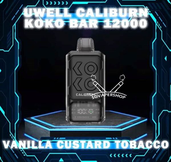 UWELL CALIBURN KOKO BAR 12000 DISPOSABLE - SG VAPER SHOP SINGAPORE The Uwell Caliburn Koko Bar 12000 Puffs Vape Ready stock at Singapore sg shop on sale for same day delivery. The Caliburn BAR 12k puffs is a revolutionary disposable vape that has taken the vaping industry by storm. This powerful and feature-rich device boasts an impressive array of specifications and capabilities, making it an attractive choice for both novice and experienced vapers alike. In this in-depth review, we’ll explore the various aspects of the Caliburn BAR S12000, providing you with all the information you need to make an informed decision about whether this disposable vape is the right fit for your vaping needs. Specifications: Battery Capacity: 800 mAh E-Liquid Capacity: 20 mL Nicotine Strength: 5% (50 mg/mL) Power Modes: Boost Mode (22W) and Regular Mode (16W) Coil: Dual 1.2-ohm coil (UWELL’s patented Flagship Dual Coil atomization system) Puff Count: Up to 12,000 puffs Charging: USB Type-C charging port Airflow: Adjustable airflow control Display: Smart LED screen with multiple animations ⚠️UWELL CALIBURN KOKO BAR 12000 FLAVOUR LINE UP⚠️ Watermelon Watermelon Pineapple Strawberry Vanilla Custard Tobacco Triple Melon Mango Mango Pudding Oat Flakes Plum Guava Lime Lychee Apple Snow Pear SG VAPE COD SAME DAY DELIVERY , CASH ON DELIVERY ONLY. TAKE BULK ORDER /MORE ORDER PLS CONTACT ME : SGVAPERSHOP VIEW OUR DAILY NEWS INFORMATION VAPE : TELEGRAM CHANNEL