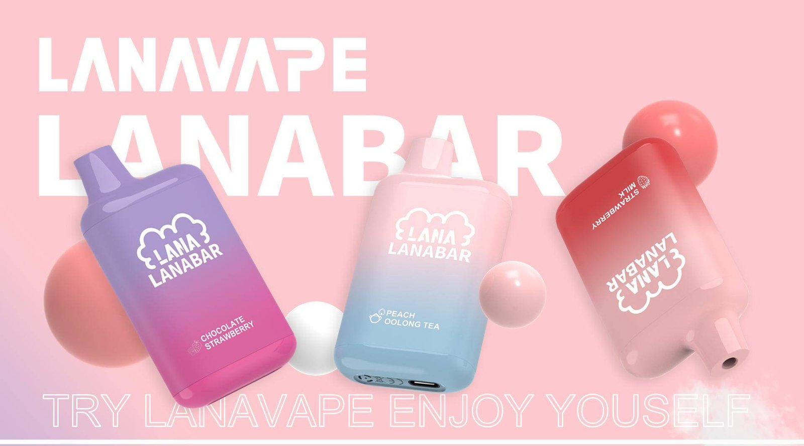 LANA BAR 5000 PUFFS Try LANAVAPE enjoy yourself! Mesh Coil with 850 mAh battery, Nicotine contains of 3%, E-liquid 7ML and Rechargeable Type-C design. Available 30 Plus+ more flavour stay tuned!