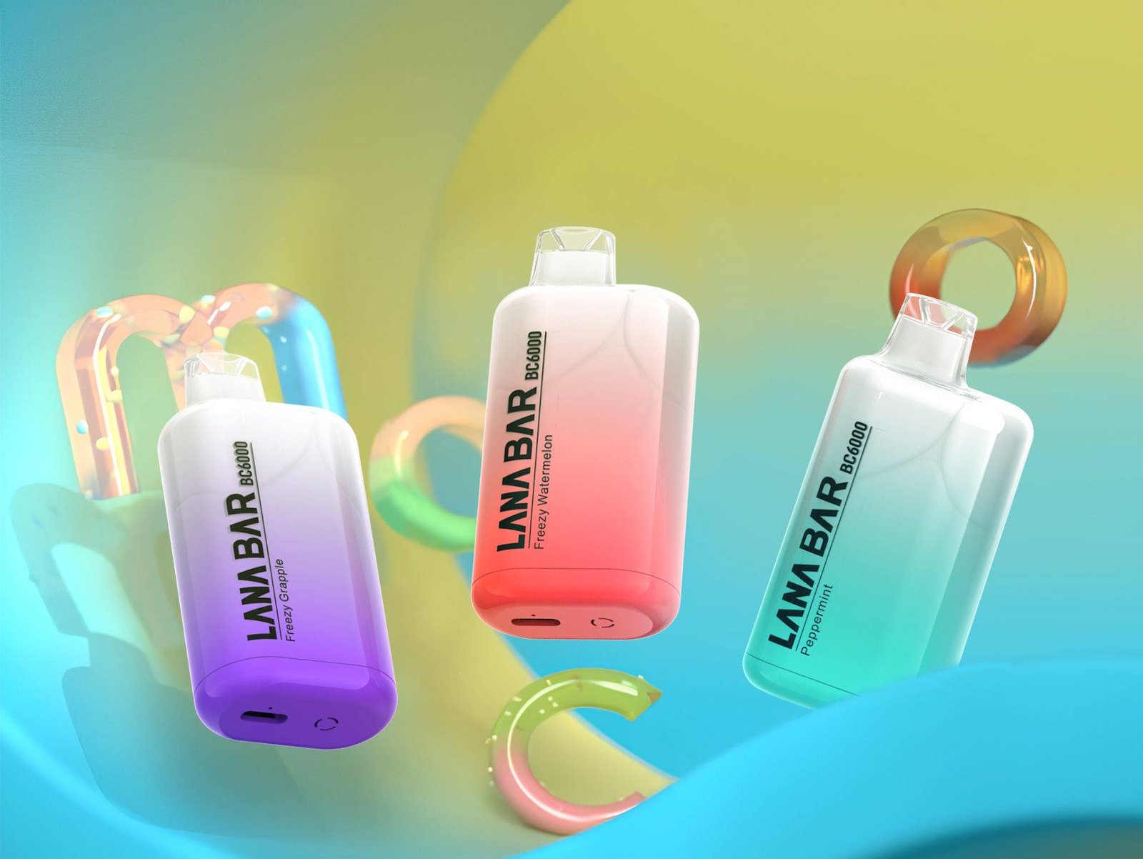 LANA BAR BC 6000 PUFFS This Product Ha Faster heating and a better realistic flavour presentation. The battery 500mAh and E-liquid 8ML. RICH COLOR COMBINATIONS The Gradient Color Gradient color conforms to the aesthetic trend of the market. HIGH-END TEXTURE Featherlight and Comfortable to hold small size but contain with 6k puffs. 10 PLUS+ FLAVOUR LINE UP Pure and refreshing taste