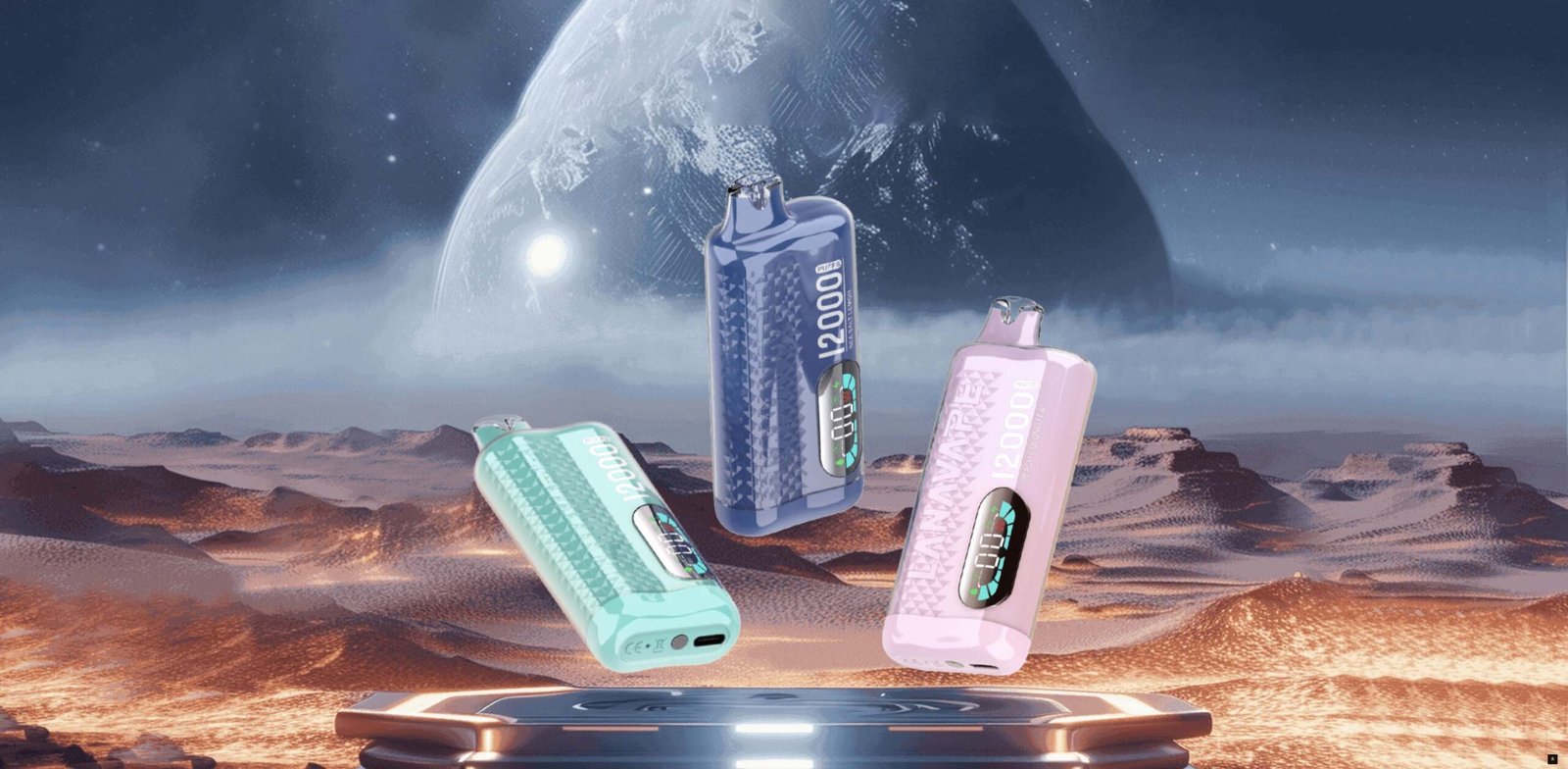 LANA FIZZ 12000 PUFFS It's a Big & Luxe Puffs: Endless Pleasure! Adjustable Power, Battery Indicator and E-liquid Indicator. Compact, Potent and Effortlessly convenient. With 12,000 Puffs on deck, Your satisfaction is assured. DASHBOARD INDICATOR LEADS THE WAY Your Personal vape GPS for battery and E-liquid levels. Keeping you stay on track and full steam ahead with clear car-inspired displays. POWER UP YOUR VAPE WITH YOUR PREFERENCES 3 Presses to Control over your vaping Journey adjustable Power. From 13W to 16W. Find your sweet spot and enjoy the perfect hie every time. ALWAYS ON THE GO Armed with a 550mAh Battery and rapid-changing USB-C Technology, Just grab and go for your parties! LANA-EXCLUSIVE MESH COIL With LANAVAPE'S Exclusive mesh coil Technology. Flavour Enhancement reaches newmeights, Guaranteeing a consistent smooth and satisfying vaping experience while. Eliminating burnt taste. QUIET LUXURY Crafted with a timeless color palette and adorned with diamond patterns, Lana Fizz Features a crystal-clear plastic surface that exudes elegance and style. 12 SURPRISES AWAIT Stay your day with a burst of Colombian coffee flavour, Then savor the refreshing layers of our multilayered blends to keep you feeling layers of our multilayered.