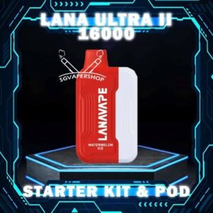 LANA ULTRA II 16000 DISPOSABLE - SG VAPER SHOP SINGAPORE Lana ultra II combines fun and functionality in a compact, sleek shape with rounded edges and vibrant colors. This unique design strikes a balance between fun aesthetics and sophistication. The real-time battery and e-juice capacity allow for worry-free vaping as well. The Lana Ultra II 16000 Puffs is a Starter kit (Battery Based and Pod flavour Set) and Prefilled pod design,With a 750mAh battery and TYPE-C port. No matter how bumpy it gets,your device stays magnetically fastened and powered throughout. Get it now to try lasted LANA VAPE product with Us! Specifications : Puff : 16000 Puffs Nicotine : 3% Capacity : 10ml Battery : 750mAh Charging : Rechargeable with Type C STARTER KIT Package Include :  X1 Lana Ultra II 16K Starter Kit X1 Prefilled Pod 16k Puffs CARTRIDGE Package Include : X1 Prefilled Pod 16k Puffs ⚠️ULTRA II 16000 STARTER KIT & POD LINE UP⚠️ Tie Guan Yin Peach Oolong Tea Pineapple Coconut Watermelon Ice Green Grape Grape Ribena Freeze Lychee Jasmine Long Jing Sea Salt Lemon Lemon Cola Double Mint Mango Yogurt Bubble Gum Strawberry Watermelon Chrysanthemum Tea SG VAPE COD SAME DAY DELIVERY , CASH ON DELIVERY ONLY. TAKE BULK ORDER /MORE ORDER PLS CONTACT ME : SGVAPEPOWER VIEW OUR DAILY NEWS INFORMATION VAPE : TELEGRAM CHANNEL